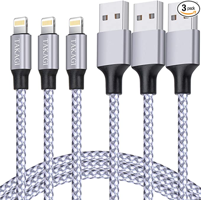 TAKAGI iPhone Charger, Lightning Cable 3PACK 6F